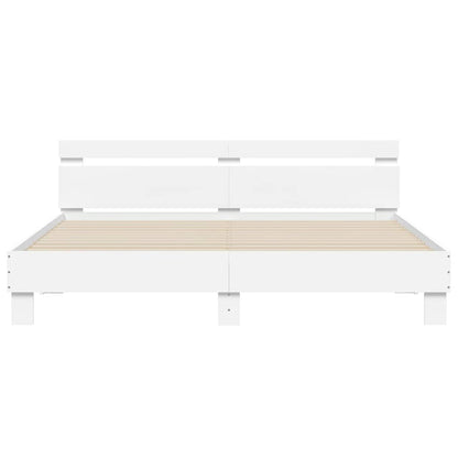 Giroletto con LED senza Materasso Bianco 180x200 cm
