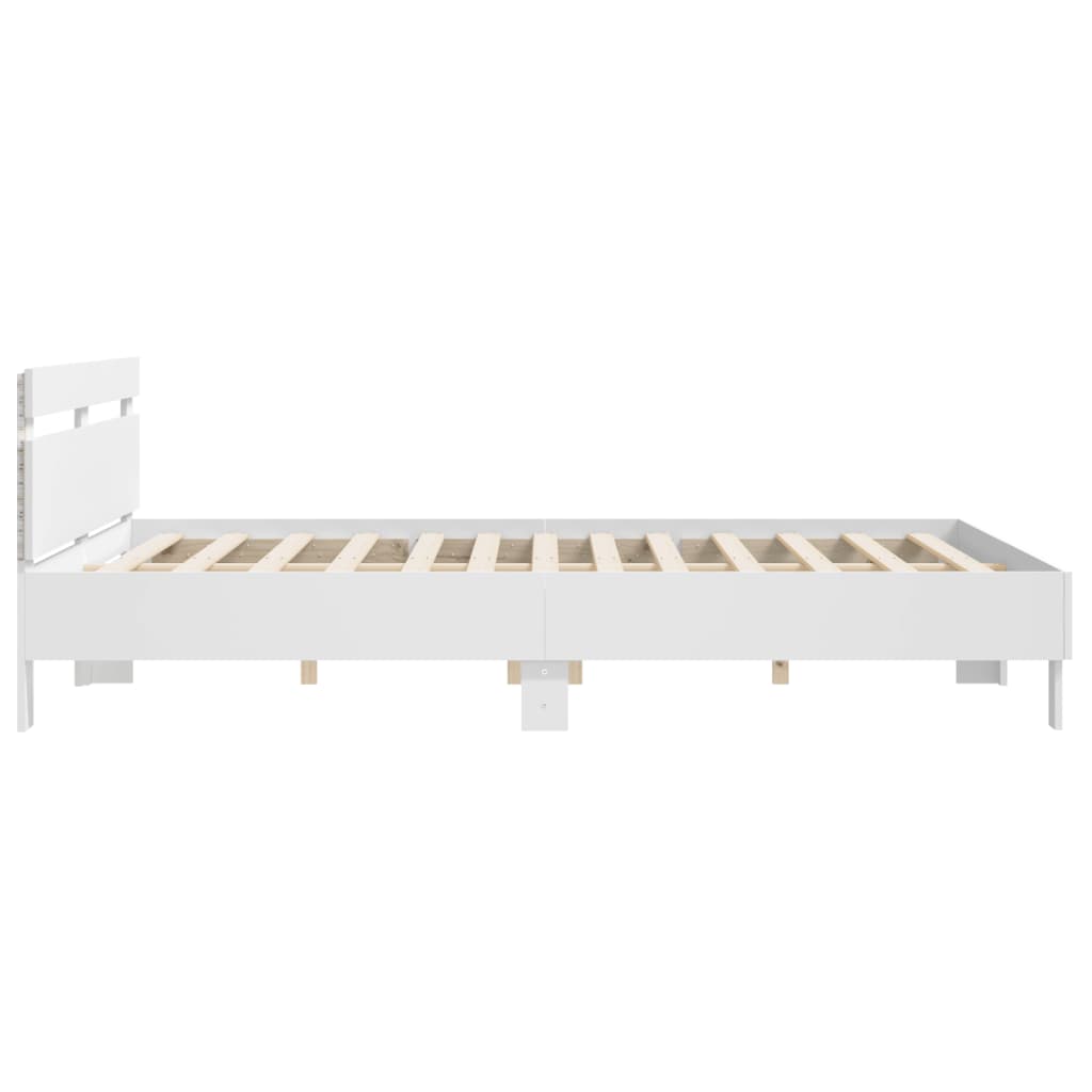 Giroletto con LED senza Materasso Bianco 180x200 cm | homemem39