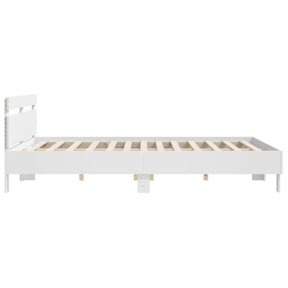 Giroletto con LED senza Materasso Bianco 180x200 cm | homemem39