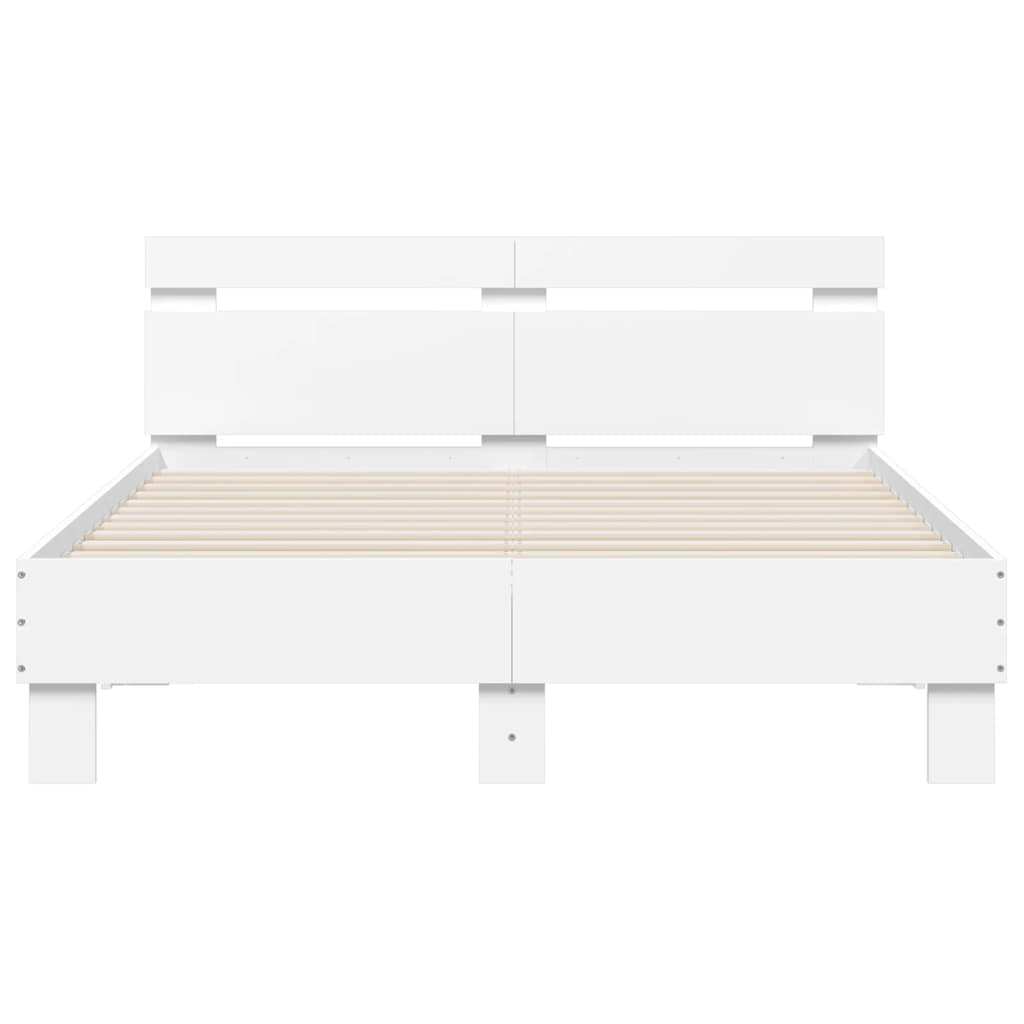 Giroletto con LED senza Materasso Bianco 120x200 cm