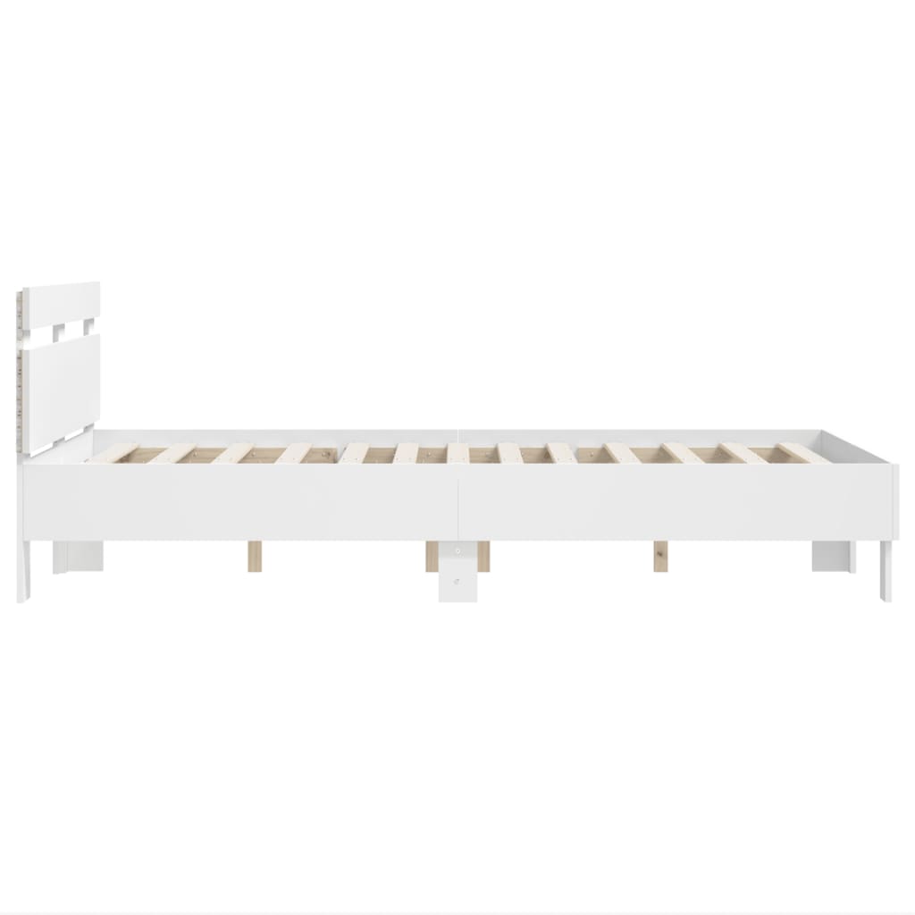 Giroletto con LED senza Materasso Bianco 120x200 cm | homemem39