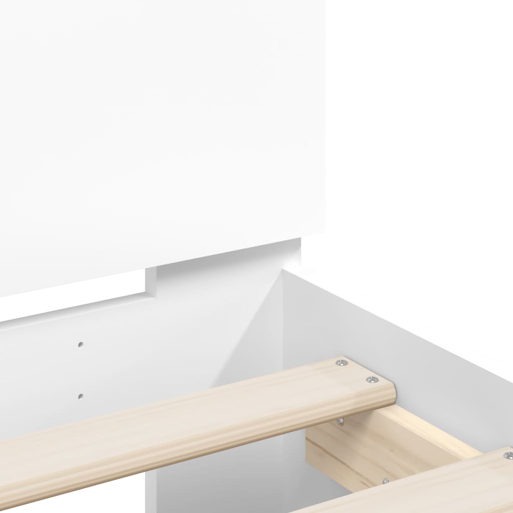 Giroletto con LED senza Materasso Bianco 120x200 cm | homemem39