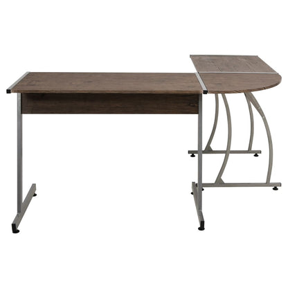 Scrivania ad Angolo Marrone in Legno Multistrato - homemem39