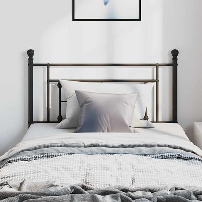 Testiera di Ricambio in Metallo Nero 100 cm | homemem39