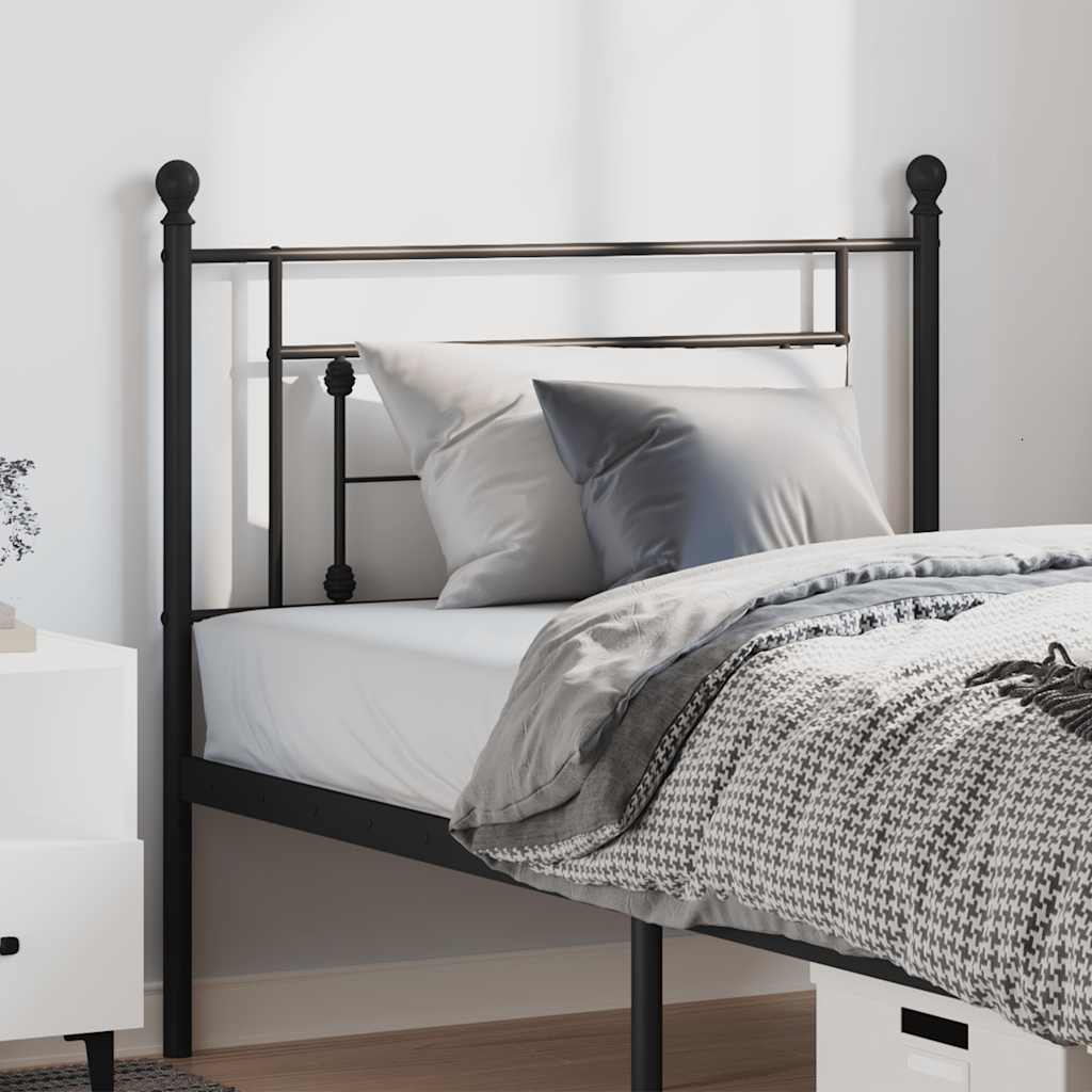 Testiera di Ricambio in Metallo Nero 100 cm | homemem39