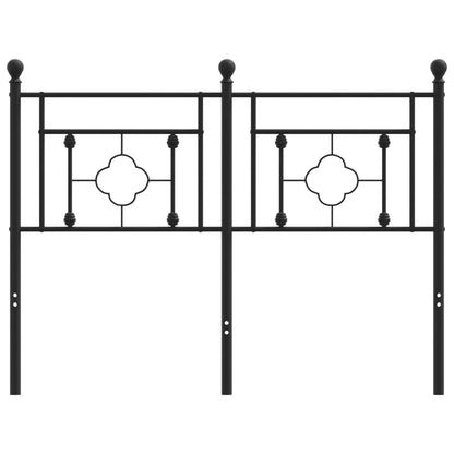 Testiera in Metallo Nero 120 cm - homemem39