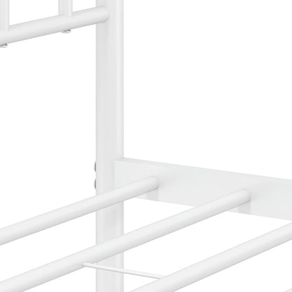Giroletto con Testiera Metallo Bianco 80x200 cm | homemem39