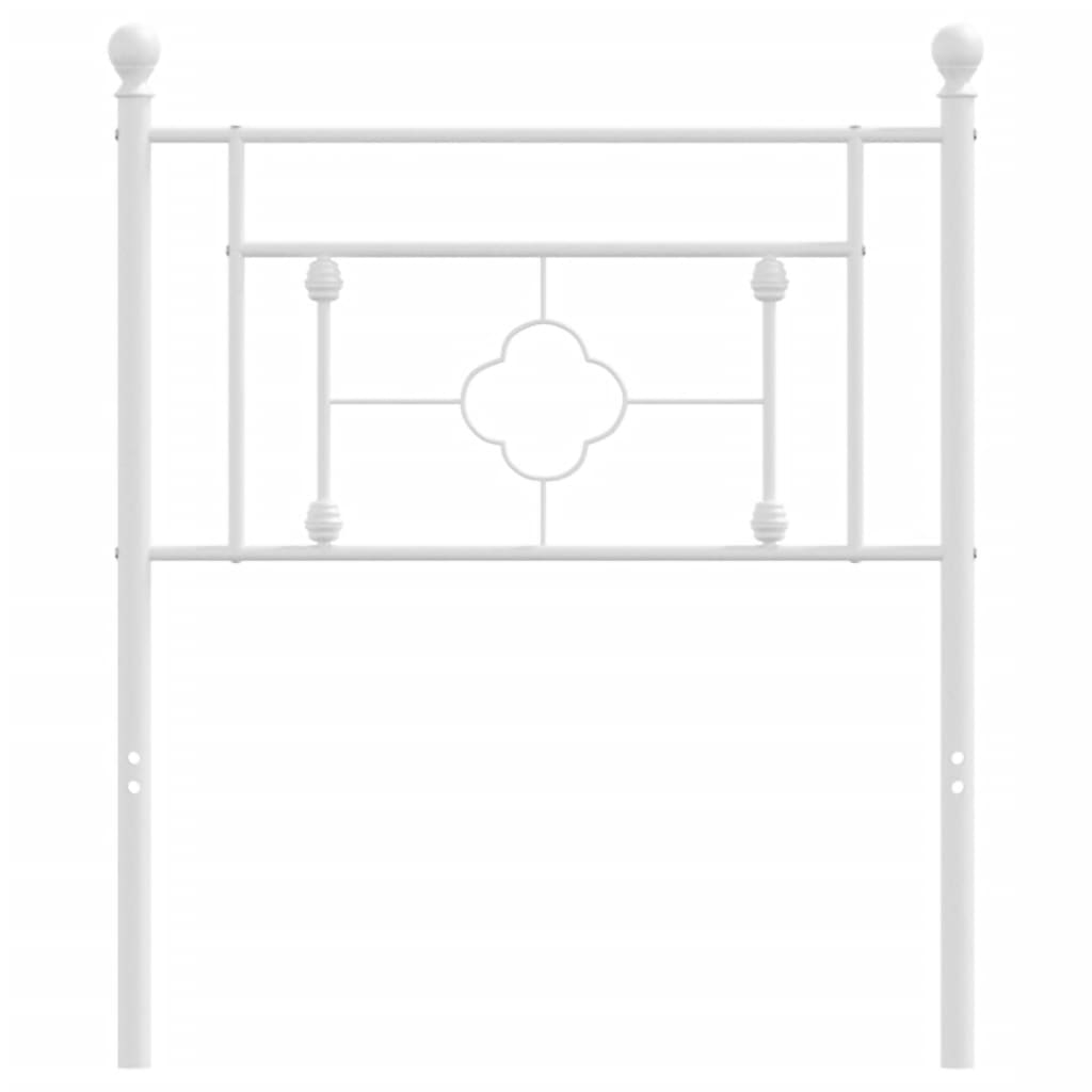 Testiera in Metallo Bianco 75 cm - homemem39