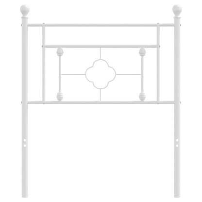 Testiera in Metallo Bianco 80 cm