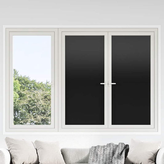Pellicole per Vetri Statiche Smerigliate Nere 3pz in PVC