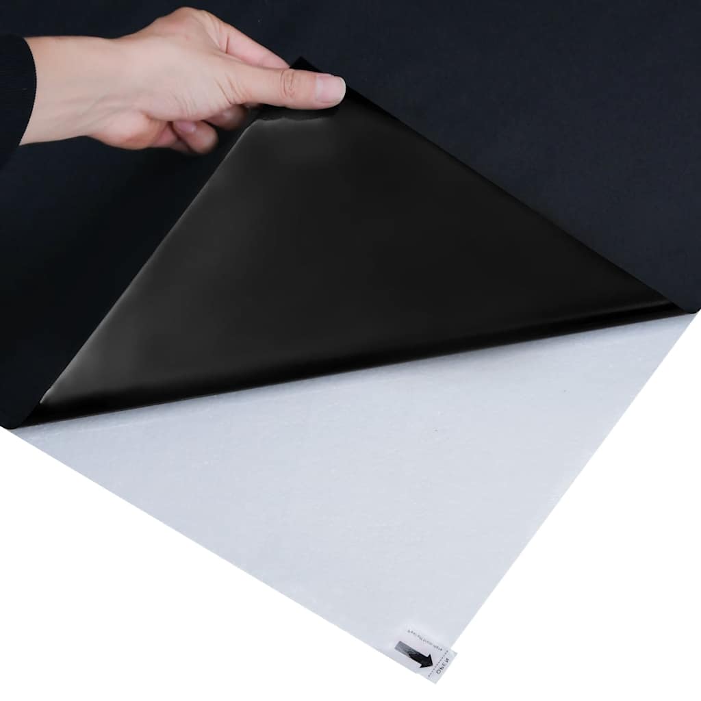 Pellicole per Vetri Statiche Smerigliate Nere 5pz in PVC