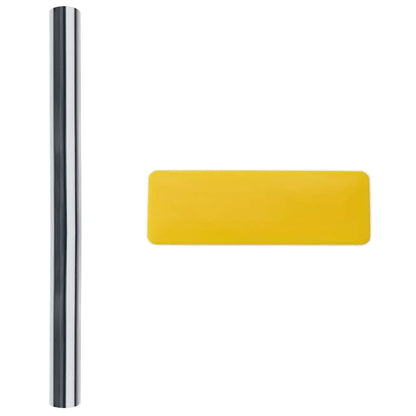 Pellicole Solari Statiche 5pz Effetto Riflettente Argento PVC