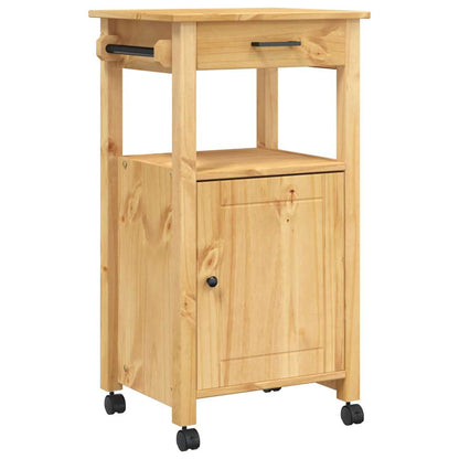 Carrello da Cucina MONZA 48x40x88,5 cm in Legno Massello di Pino
