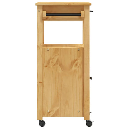 Carrello da Cucina MONZA 48x40x88,5 cm in Legno Massello di Pino