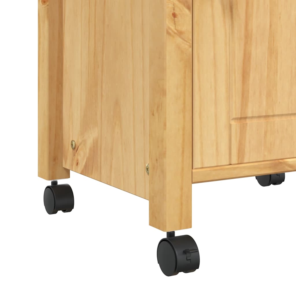 Carrello da Cucina MONZA 48x40x88,5 cm in Legno Massello di Pino