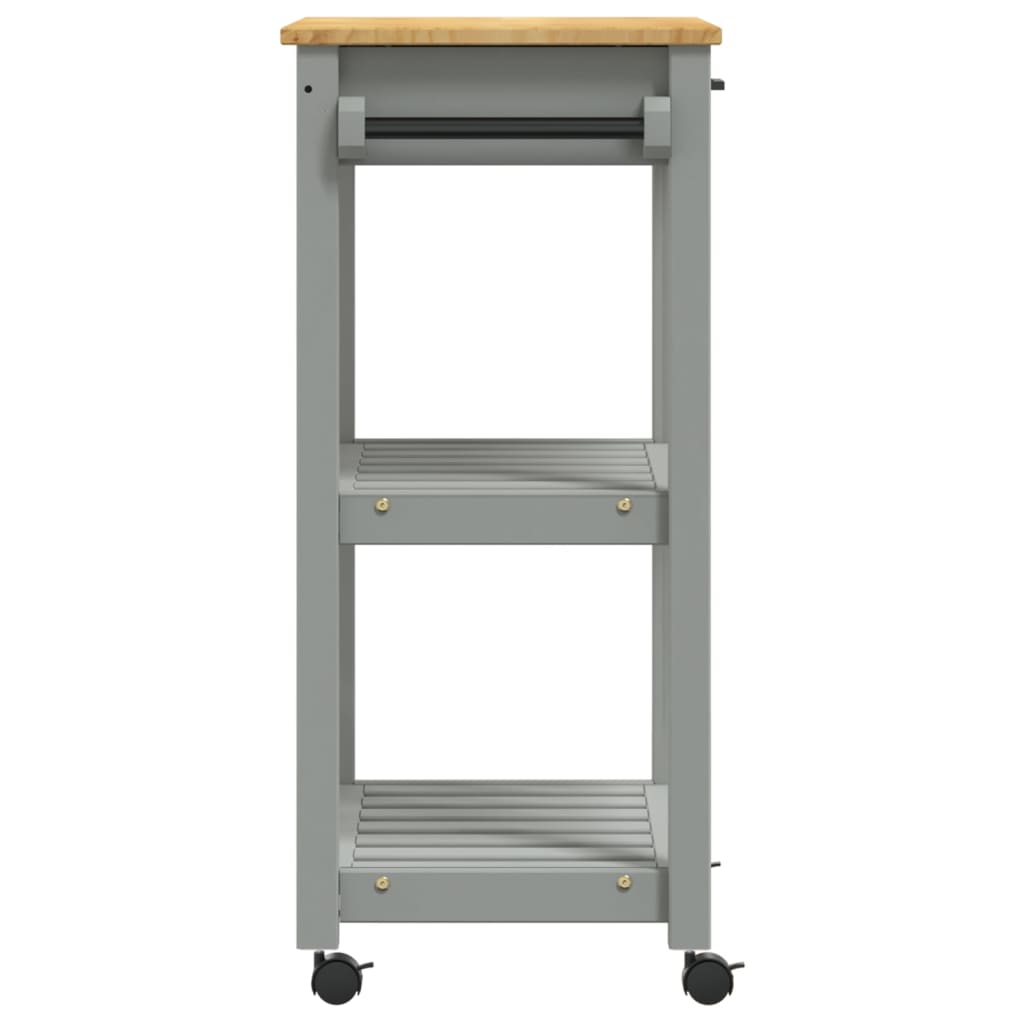 Carrello da Cucina MONZA 60x40x90 cm in Legno Massello di Pino - homemem39