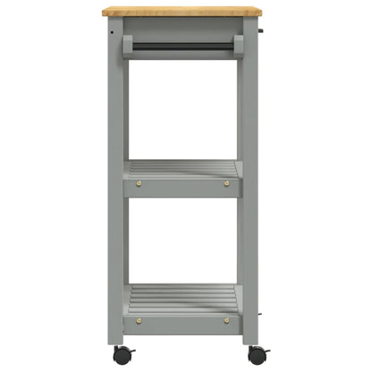 Carrello da Cucina MONZA 60x40x90 cm in Legno Massello di Pino - homemem39