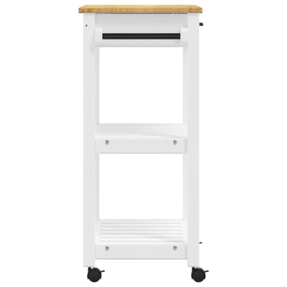 Carrello da Cucina MONZA 60x40x90 cm in Legno Massello di Pino - homemem39