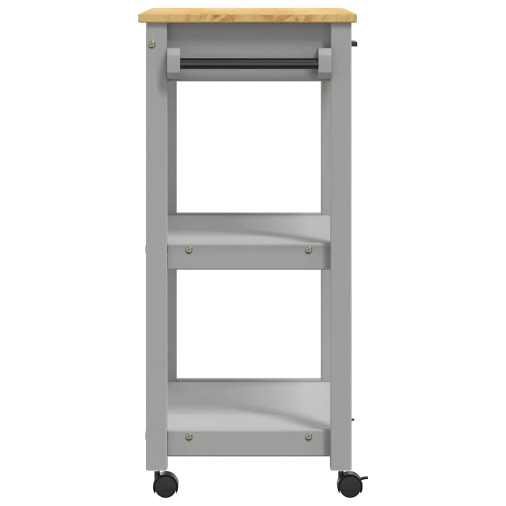 Carrello da Cucina MONZA 60x40x88,5 cm in Legno Massello di Pino