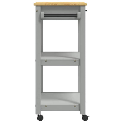 Carrello da Cucina MONZA 60x40x88,5 cm in Legno Massello di Pino