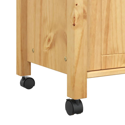 Carrello da Cucina MONZA 84x40x88,5 cm in Legno Massello di Pino