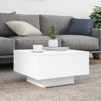 Tavolino da Salotto Bianco 55x55x31 cm in Legno Multistrato | homemem39