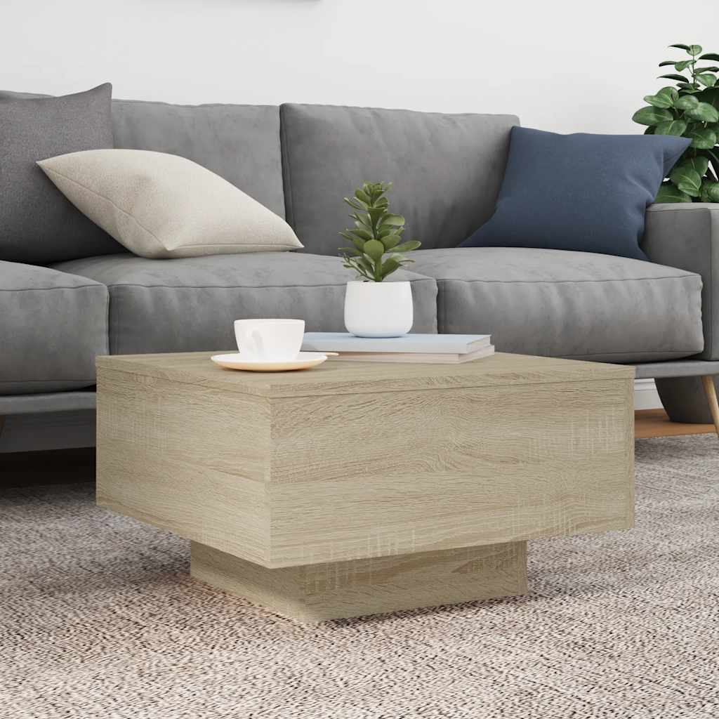 Tavolino da Salotto Rovere Sonoma 55x55x31 cm Legno Multistrato | homemem39