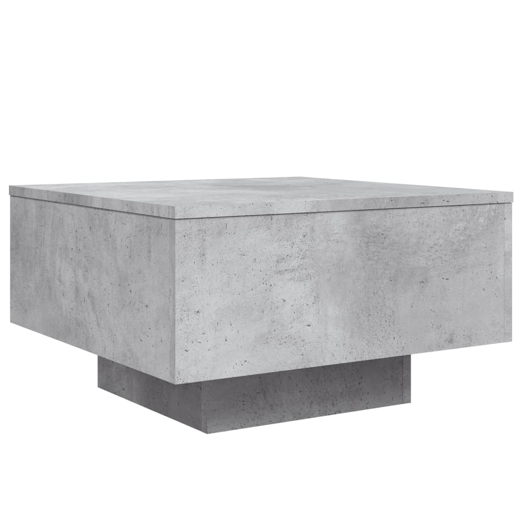 Tavolino da Salotto Grigio Cemento 55x55x31cm Legno Multistrato | homemem39