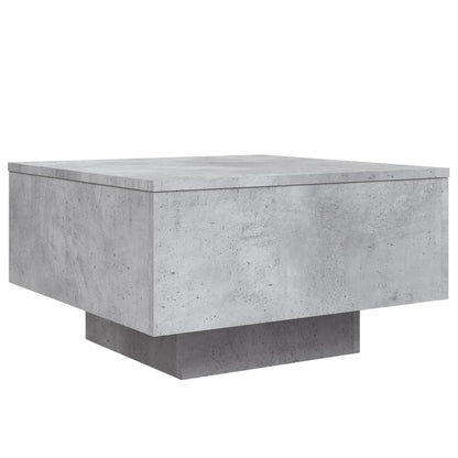 Tavolino da Salotto Grigio Cemento 55x55x31cm Legno Multistrato | homemem39