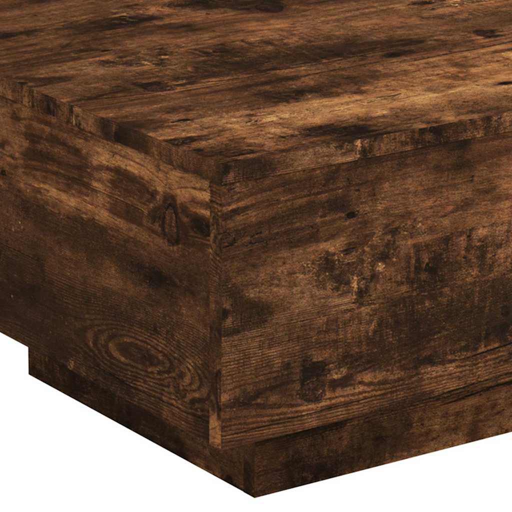 Tavolino da Salotto Rovere Fumo 55x55x31cm in Legno Multistrato | homemem39