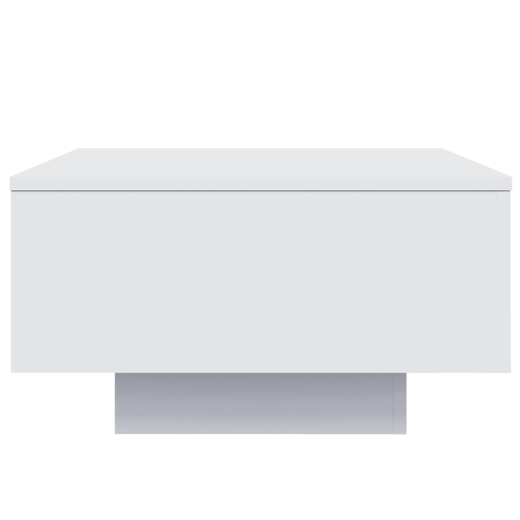 Tavolino da Soggiorno con Luci LED Bianco 55x55x31 cm | homemem39
