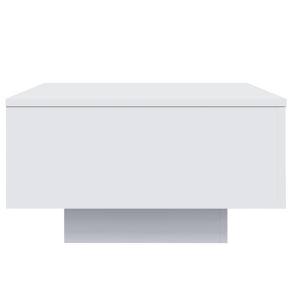 Tavolino da Soggiorno con Luci LED Bianco 55x55x31 cm | homemem39