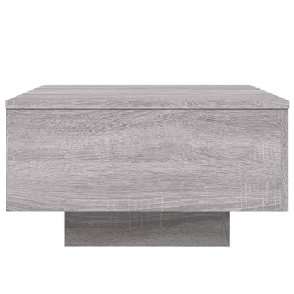 Tavolino da Soggiorno con Luci LED Grigio Sonoma 55x55x31 cm | homemem39