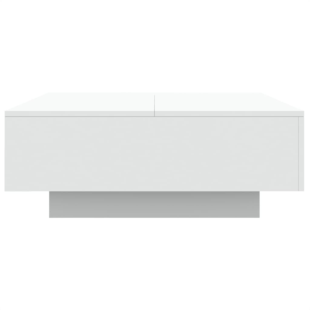 Tavolino da Salotto Bianco 80x80x31 cm in Legno Multistrato | homemem39
