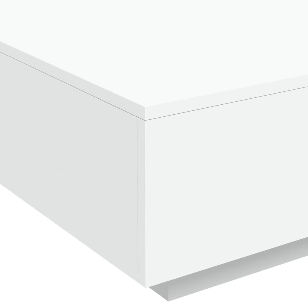 Tavolino da Salotto Bianco 80x80x31 cm in Legno Multistrato | homemem39