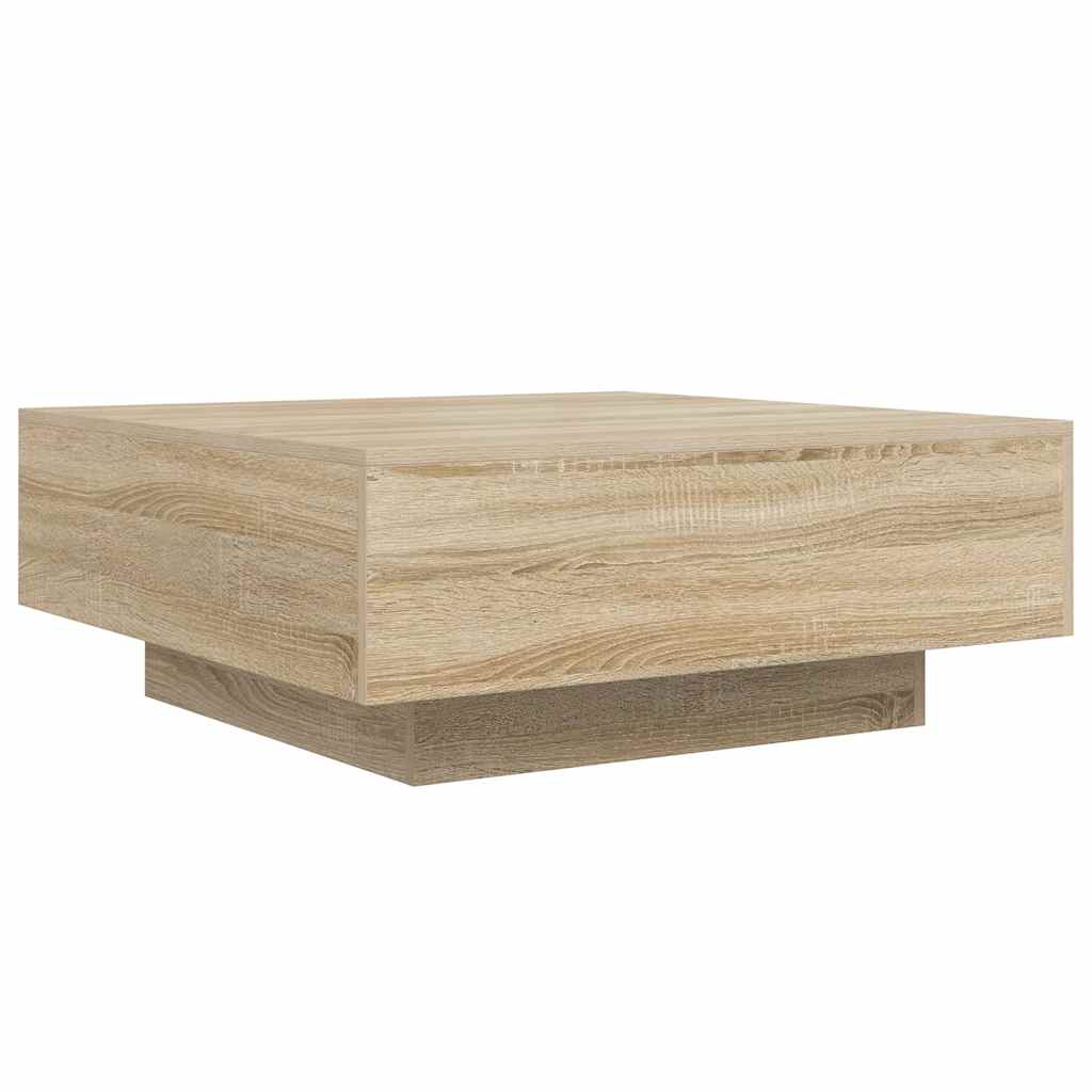 Tavolino da Salotto Rovere Sonoma 80x80x31 cm Legno Multistrato | homemem39