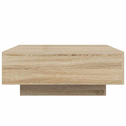 Tavolino da Salotto Rovere Sonoma 80x80x31 cm Legno Multistrato | homemem39