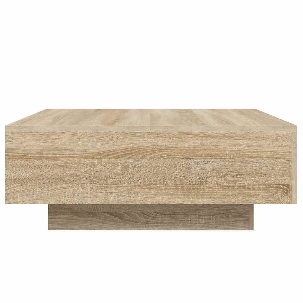 Tavolino da Salotto Rovere Sonoma 80x80x31 cm Legno Multistrato