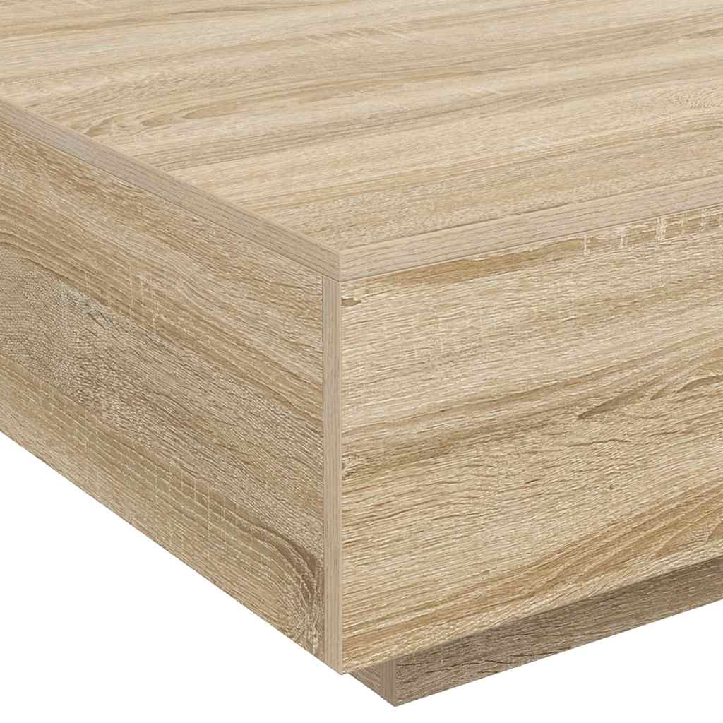Tavolino da Salotto Rovere Sonoma 80x80x31 cm Legno Multistrato | homemem39