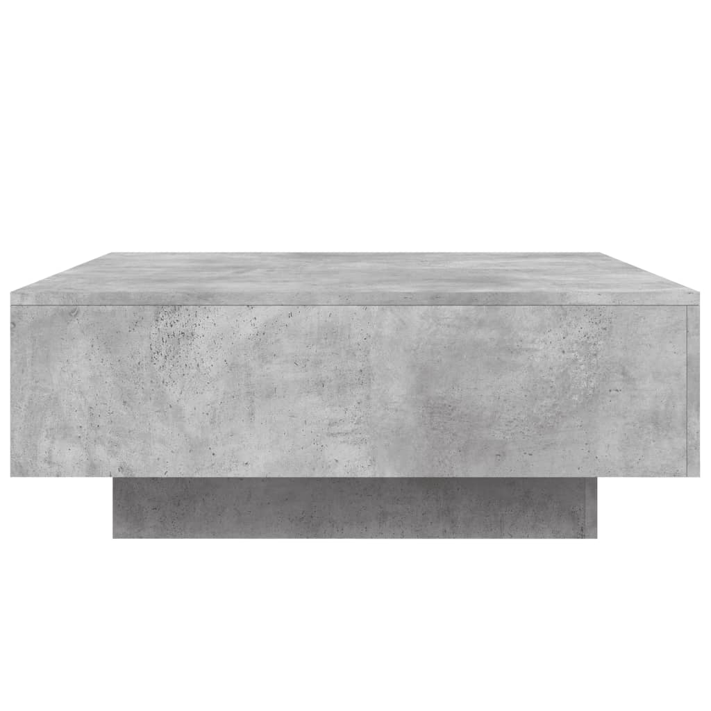 Tavolino Salotto Grigio Cemento 80x80x31 cm Legno Multistrato | homemem39
