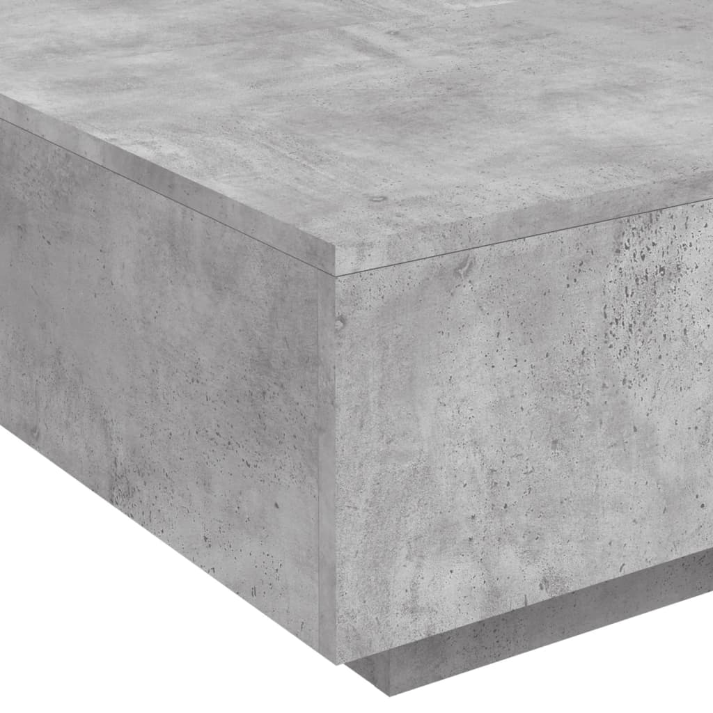 Tavolino Salotto Grigio Cemento 80x80x31 cm Legno Multistrato | homemem39