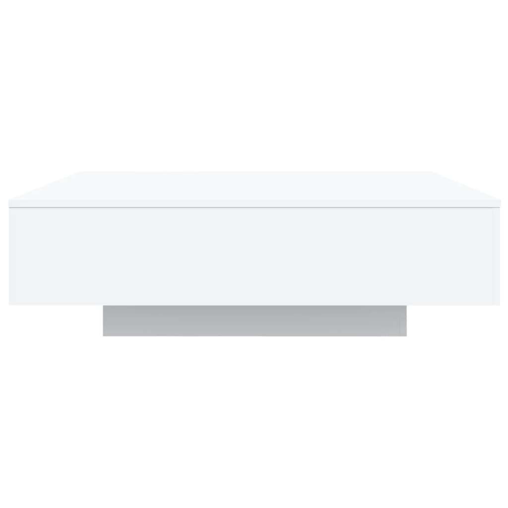 Tavolino da Salotto Bianco 100x100x31 cm in Legno Multistrato | homemem39