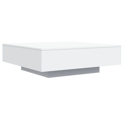 Tavolino da Salotto Bianco 100x100x31 cm in Legno Multistrato | homemem39