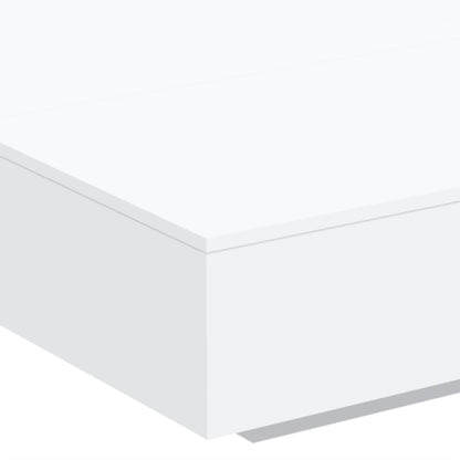 Tavolino da Salotto Bianco 100x100x31 cm in Legno Multistrato | homemem39