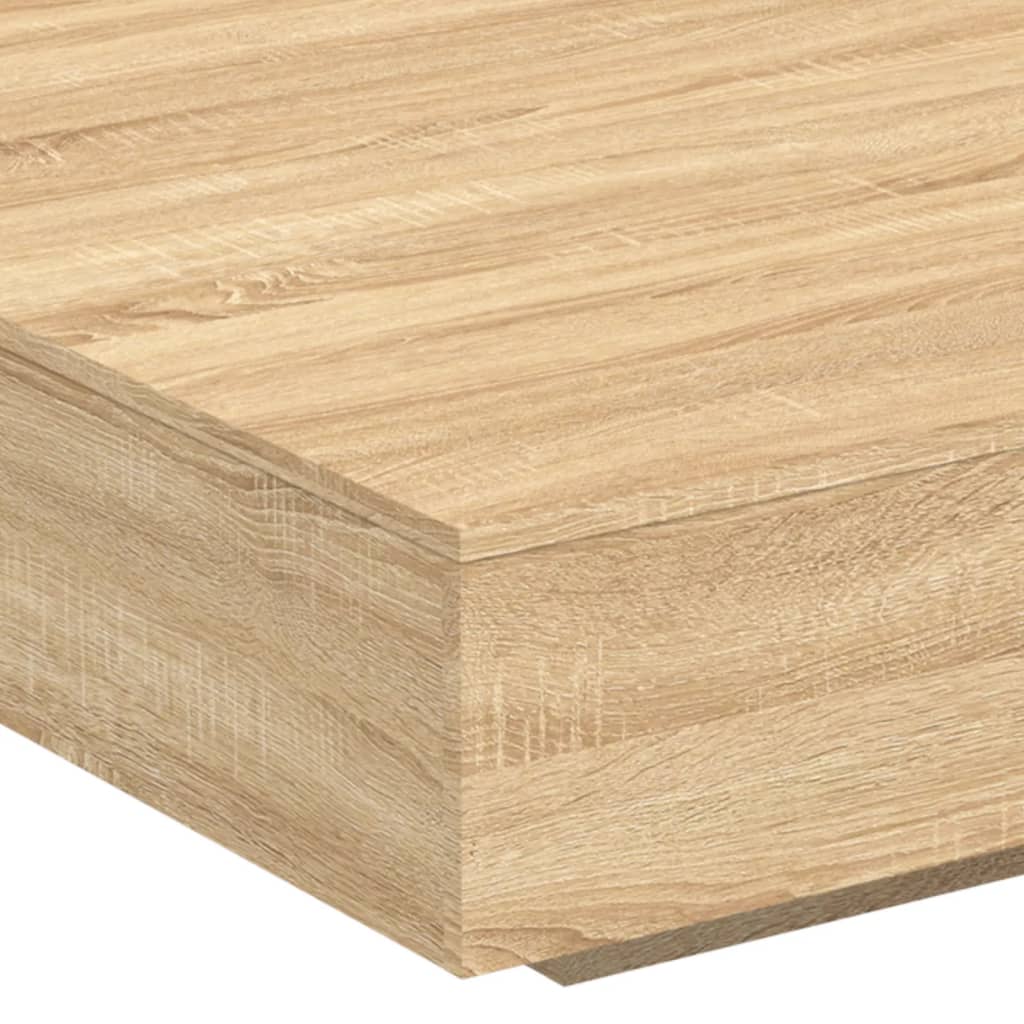 Tavolino Salotto Rovere Sonoma 100x100x31 cm Legno Multistrato