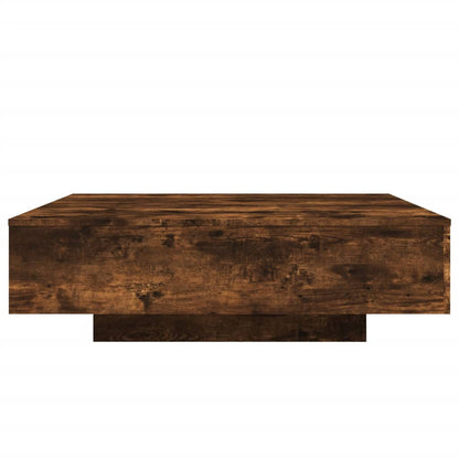 Tavolino da Salotto Rovere Fumo 100x100x31 cm Legno Multistrato