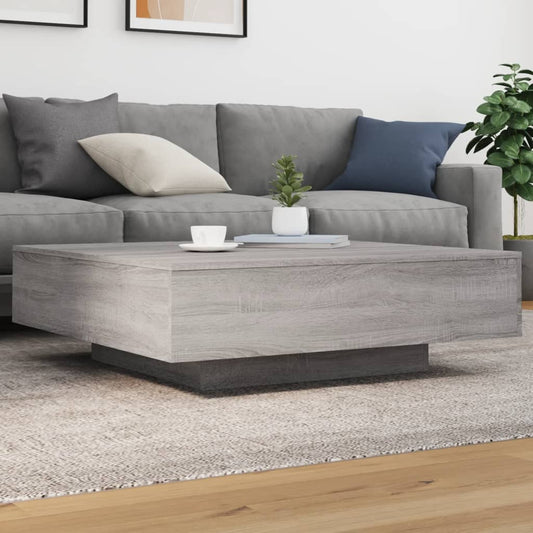 Tavolino Salotto Grigio Sonoma 100x100x31 cm Legno Multistrato | homemem39