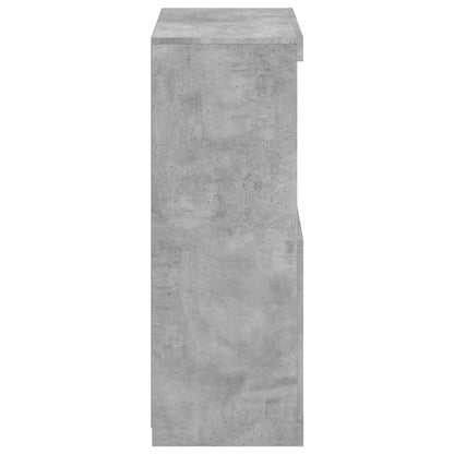 Armadietto con Luci LED Grigio Cemento in Legno Multistrato | homemem39