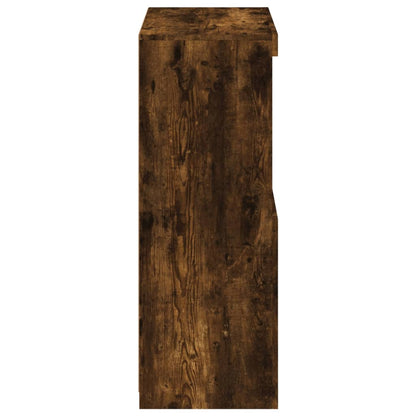 Armadietto con Luci LED Rovere Fumo in Legno Multistrato | homemem39