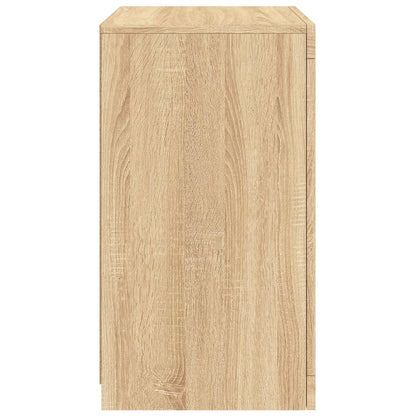 Armadietti con Luci LED 2pz Rovere Sonoma in Legno Multistrato | homemem39